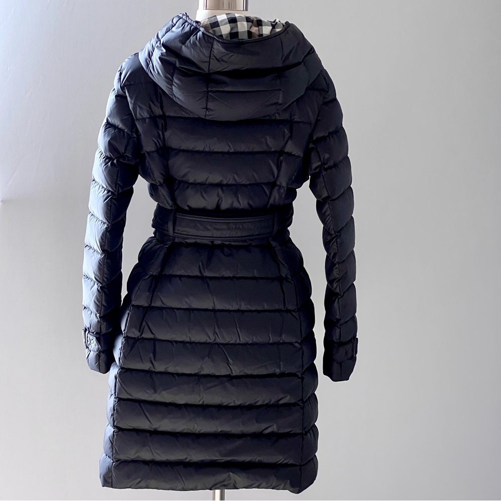 Burberry Down Puffer Coat in Black - Picture 2 of 15